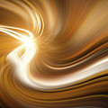 Golden color smooth swirl abstract background